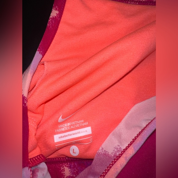 Nike Fuchsia Pink Cascade Drape-Back Active Tankini Top Size Large EUC - Picture 8 of 8